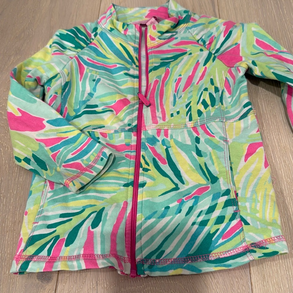 Lilly Pulitzer girls zip up 2/3 xs